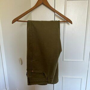 Levi’s 511 Men’s Slim Fit Jeans Olive Green W33 L30 Waterless Stretch Denim